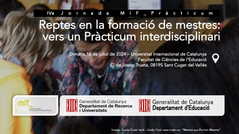 IV Jornada sobre el Pràcticum en la formació de mestres